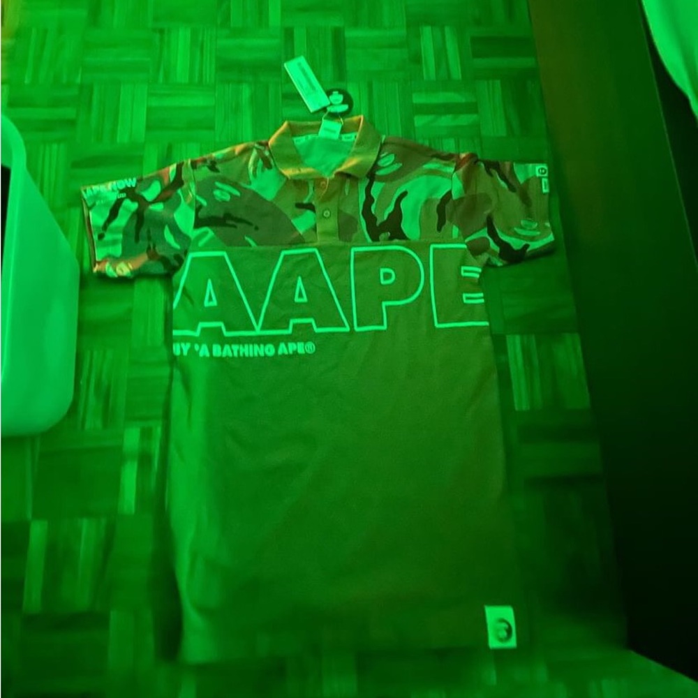 Aape by a bathing ape/bape polo shirt